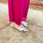 Silver Bow Flats-Shoes - Flats-Chinese Laundry-Peachy Keen Boutique, Women's Fashion Boutique, Located in Cape Girardeau and Dexter, MO