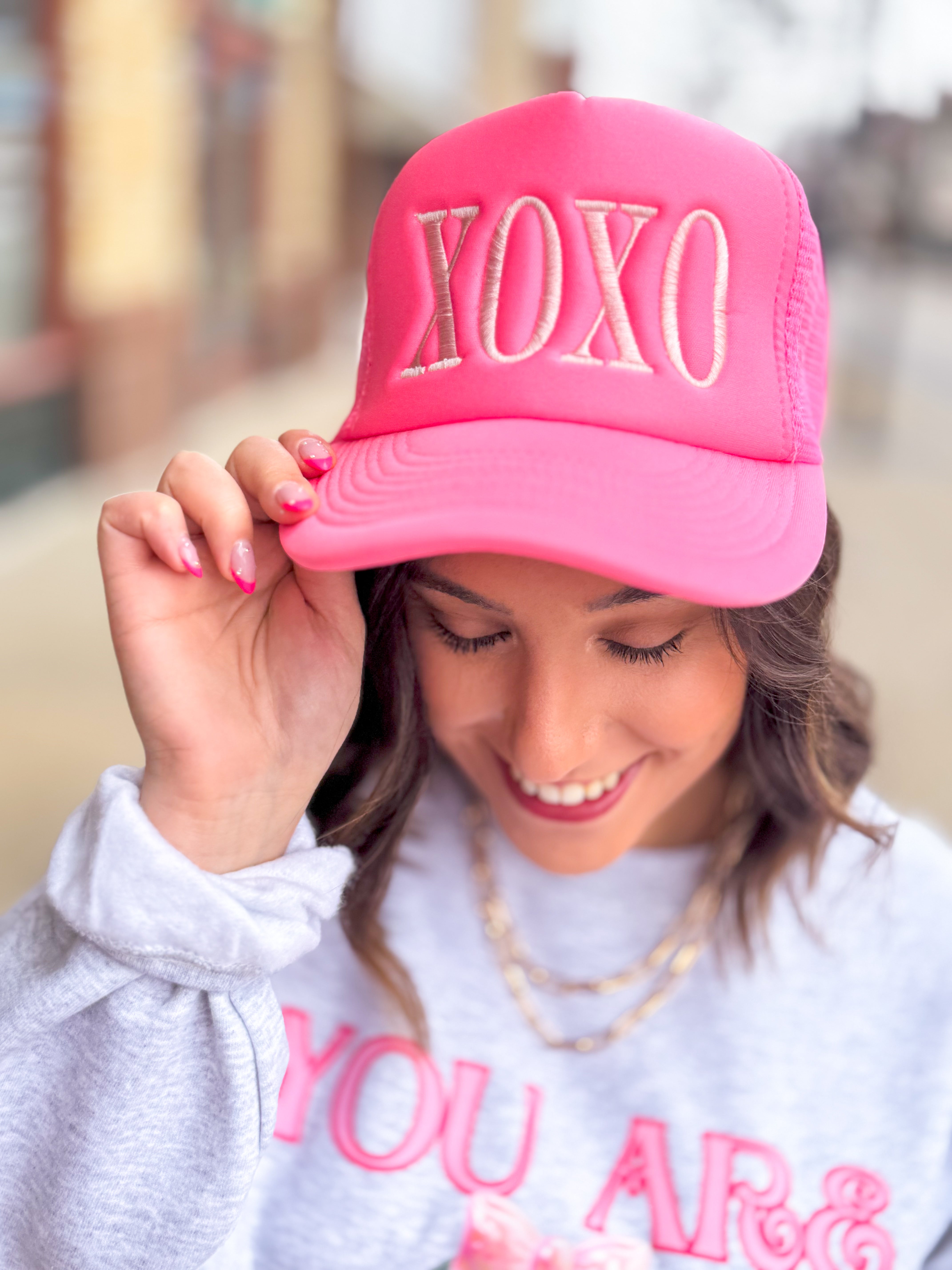 XOXO Monochromatic Trucker Hat-Accessories - Hats-Peachy Keen Boutique-Peachy Keen Boutique, Women's Fashion Boutique, Located in Cape Girardeau and Dexter, MO