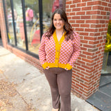 Kenli Checkered Cardigan-Tops - Cardigans-Anniewear-Peachy Keen Boutique, Women's Fashion Boutique, Located in Cape Girardeau and Dexter, MO