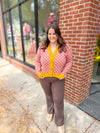 Kenli Checkered Cardigan-160 Cardigan/Kimonos-Anniewear-Peachy Keen Boutique, Women's Fashion Boutique, Located in Cape Girardeau and Dexter, MO