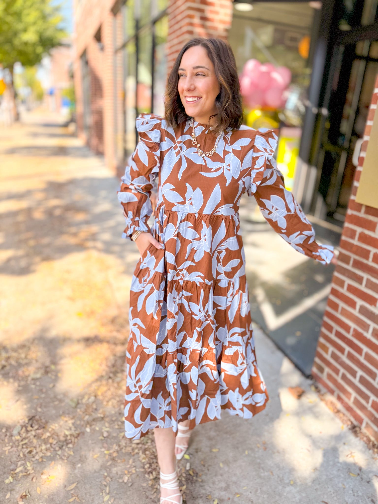 Christina Floral Midi Dress-Dresses-Jodifl-Peachy Keen Boutique, Women's Fashion Boutique, Located in Cape Girardeau and Dexter, MO