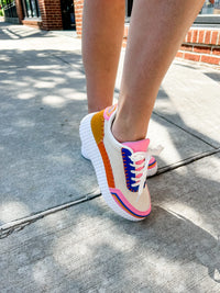 Chinese Laundry | Sprinted Mesh Colorful Sneaker