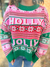 Holly Jolly Sweater Top-Tops - Sweaters-Day + Moon-Peachy Keen Boutique, Women's Fashion Boutique, Located in Cape Girardeau and Dexter, MO