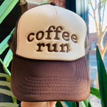 Coffee Run Trucker Hat-Accessories - Hats-Peachy Keen Boutique-Peachy Keen Boutique, Women's Fashion Boutique, Located in Cape Girardeau and Dexter, MO