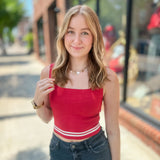 Rita Striped Square Neck Tank Top-Tops - Tanks-Listicle-Peachy Keen Boutique, Women's Fashion Boutique, Located in Cape Girardeau and Dexter, MO