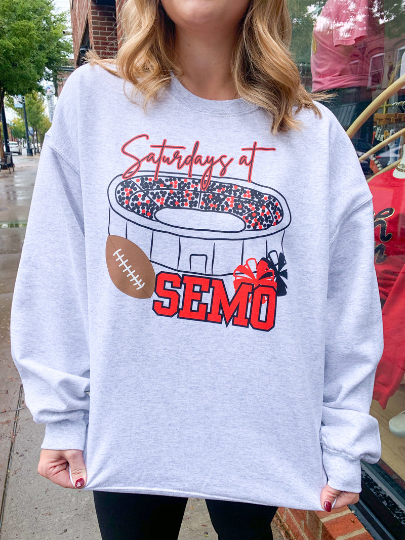 SEMO Stadium Gameday Crewneck-243 Custom-Peachy Keen Boutique-Peachy Keen Boutique, Women's Fashion Boutique, Located in Cape Girardeau and Dexter, MO