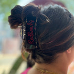 Black Redhawks Jumbo Hair Clip-Accessories - Hair-Tracylynn Designs-Peachy Keen Boutique, Women's Fashion Boutique, Located in Cape Girardeau and Dexter, MO