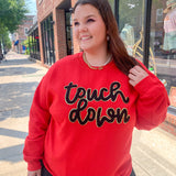 Touchdown Girl Crewneck-Tops - Sweatshirts-Peachy Keen Boutique-Peachy Keen Boutique, Women's Fashion Boutique, Located in Cape Girardeau and Dexter, MO