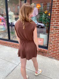 Coffee Run Tennis Romper-Jumpsuits & Rompers-Rae Mode-Peachy Keen Boutique, Women's Fashion Boutique, Located in Cape Girardeau and Dexter, MO