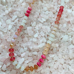 Beckie Beaded Necklace, Pink-Jewelry - Necklaces-Kenze Panne-Peachy Keen Boutique, Women's Fashion Boutique, Located in Cape Girardeau and Dexter, MO