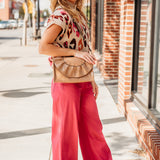 Magenta Wide Leg Pants-Bottoms - Denim-Entro-Peachy Keen Boutique, Women's Fashion Boutique, Located in Cape Girardeau and Dexter, MO