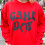 Tongues Out for Game Day Graphic Crewneck-Tops - Sweatshirts-Peachy Keen Boutique-Peachy Keen Boutique, Women's Fashion Boutique, Located in Cape Girardeau and Dexter, MO