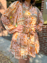 Evie Dusty Pink Patch Dress-Dresses-&Merci-Peachy Keen Boutique, Women's Fashion Boutique, Located in Cape Girardeau and Dexter, MO