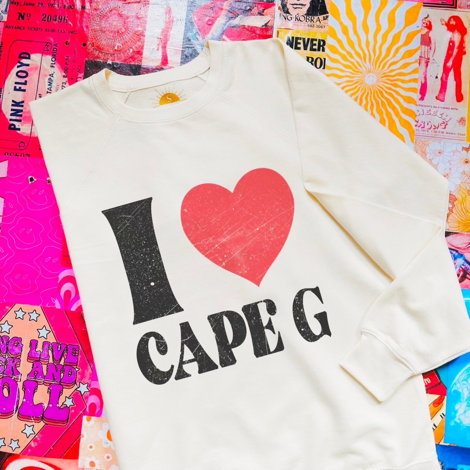 I Heart Cape G Sweatshirt-Tops - Sweatshirts-Mamie Ruth-Peachy Keen Boutique, Women's Fashion Boutique, Located in Cape Girardeau and Dexter, MO