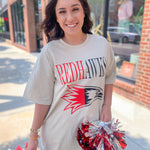 REDHAWKS Red & Black Tee-Tops - Tees-Peachy Keen Boutique-Peachy Keen Boutique, Women's Fashion Boutique, Located in Cape Girardeau and Dexter, MO