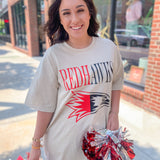 REDHAWKS Red & Black Tee-Tops - Tees-Peachy Keen Boutique-Peachy Keen Boutique, Women's Fashion Boutique, Located in Cape Girardeau and Dexter, MO