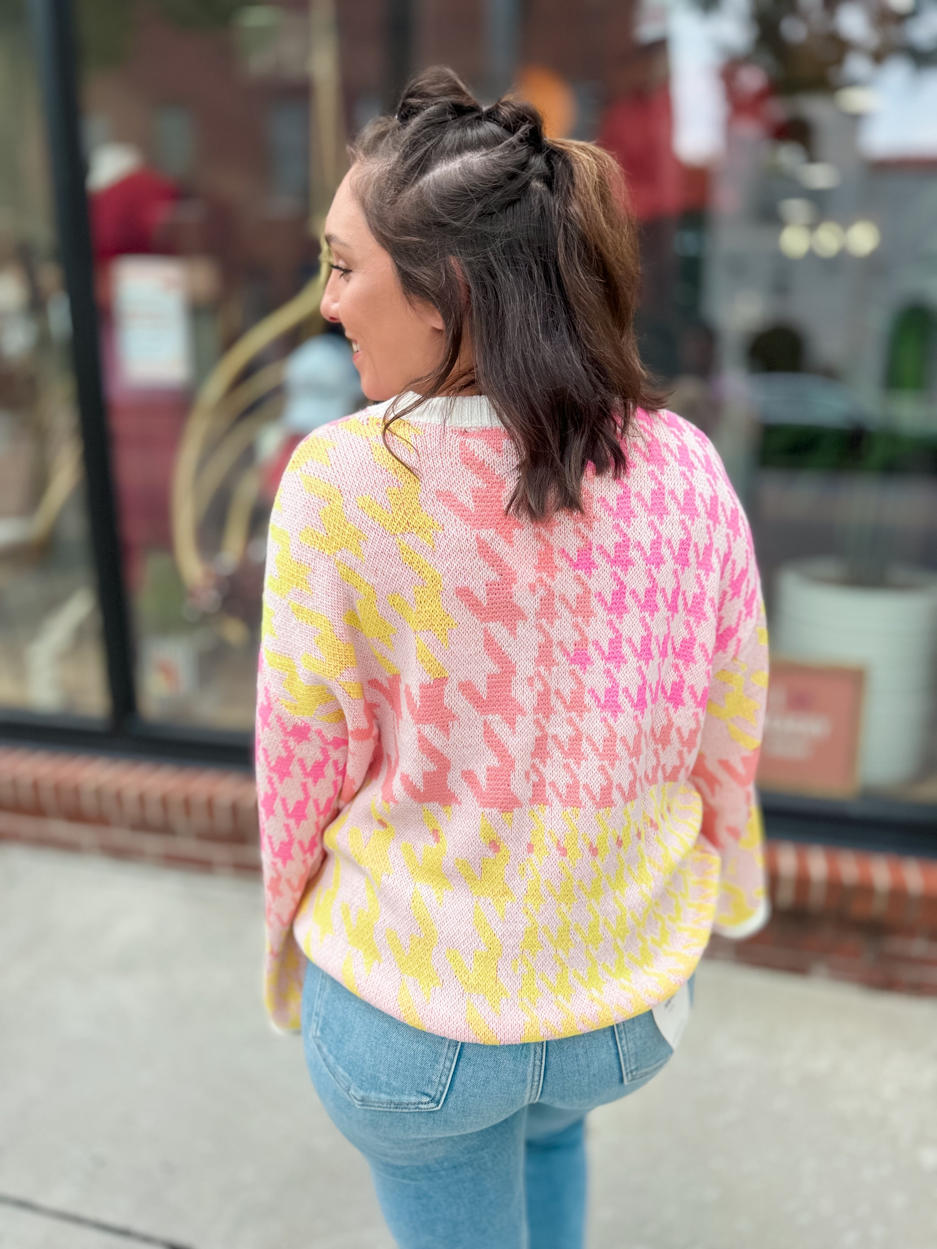 Citrus Crush Bell Sleeve Sweater-Tops - Sweaters-J.nna-Peachy Keen Boutique, Women's Fashion Boutique, Located in Cape Girardeau and Dexter, MO