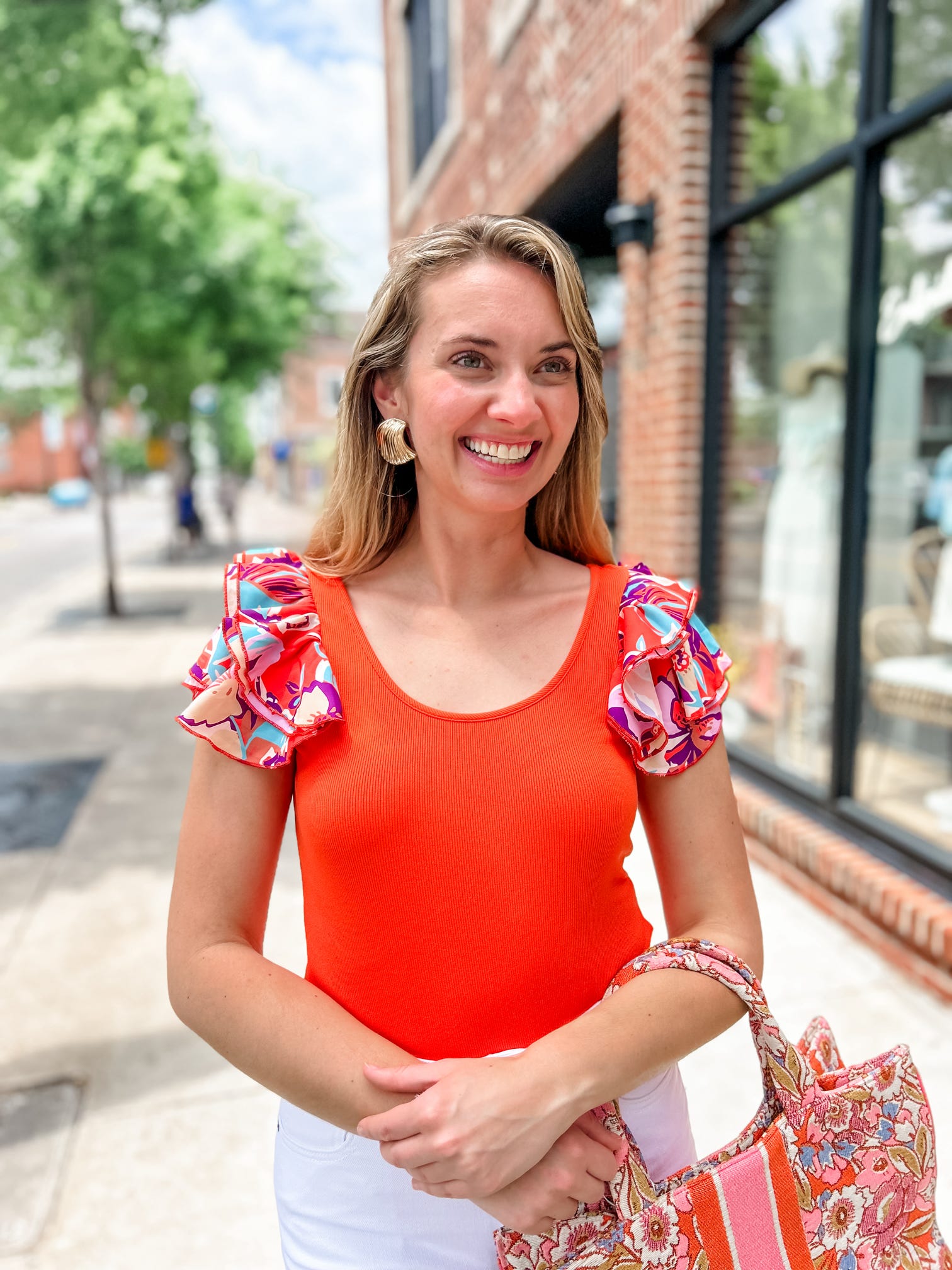 Ava Flutter Bodysuit-Tops - Bodysuits-Peachy Keen Boutique-Peachy Keen Boutique, Women's Fashion Boutique, Located in Cape Girardeau and Dexter, MO