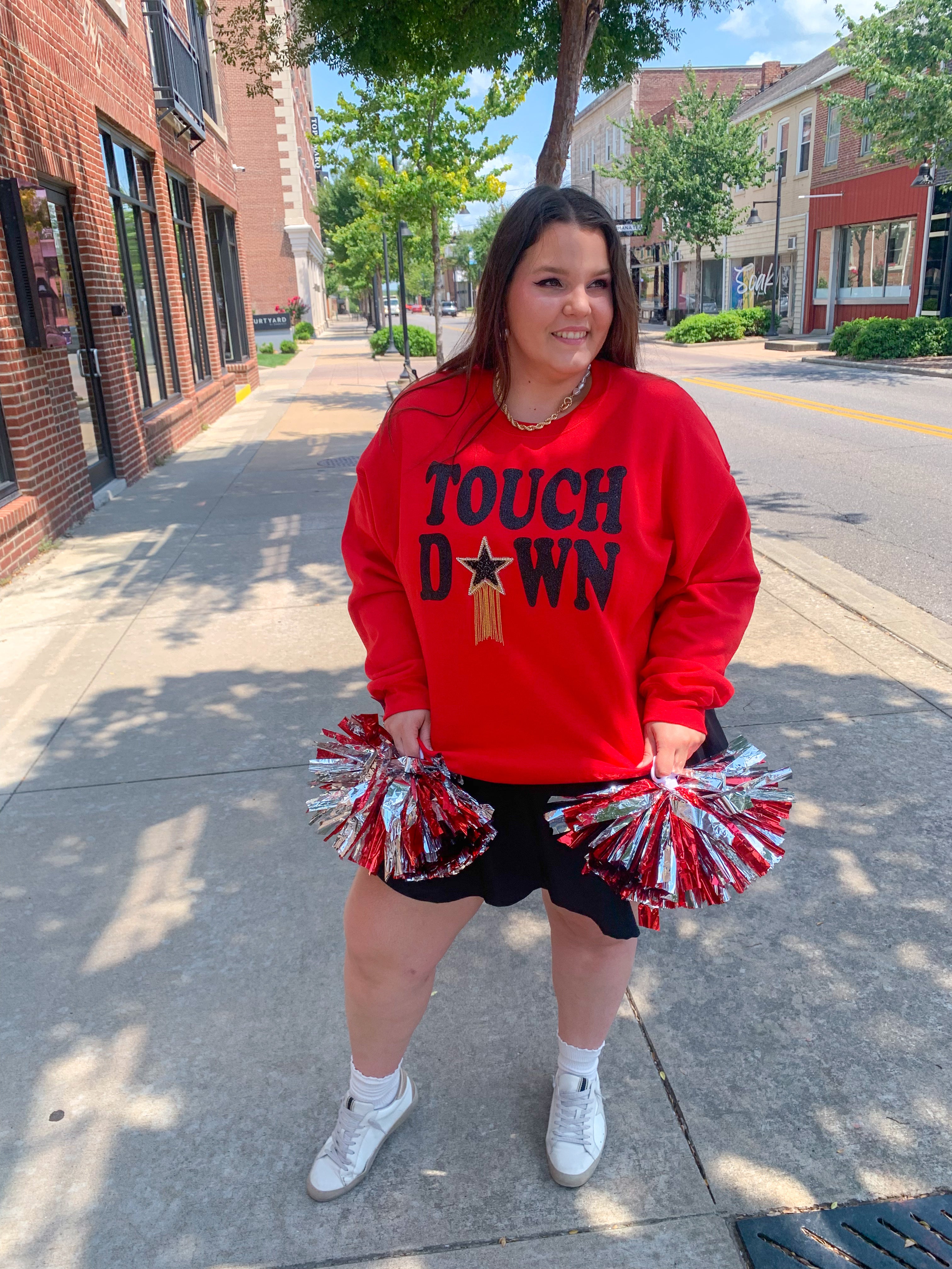 Friday Night Lights Crewneck-Tops - Sweatshirts-Peachy Keen Boutique-Peachy Keen Boutique, Women's Fashion Boutique, Located in Cape Girardeau and Dexter, MO