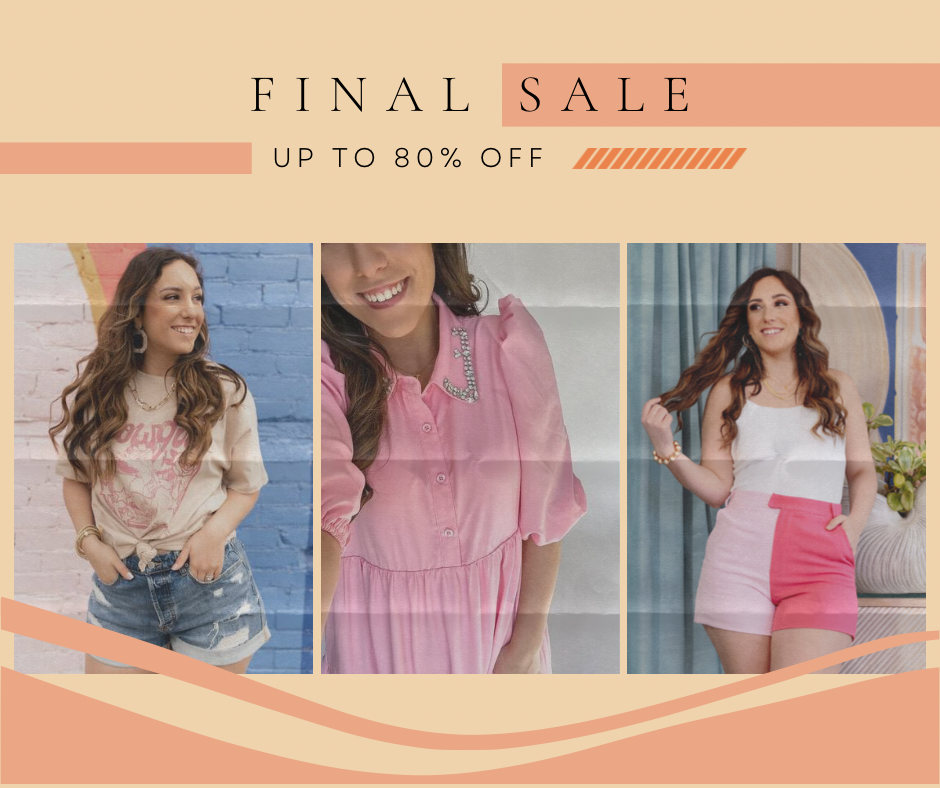 Final Sale, up to 80% off