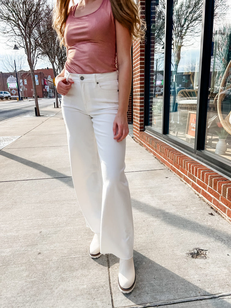 HIDDEN | Pearl White Logan Dad Jeans-210 Denim-Hidden-Peachy Keen Boutique, Women's Fashion Boutique, Located in Cape Girardeau and Dexter, MO