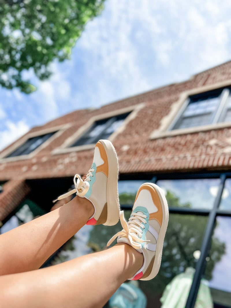 Penelope Muted Colorblock Sneaker-220 Shoes-Makers-Peachy Keen Boutique, Women's Fashion Boutique, Located in Cape Girardeau and Dexter, MO