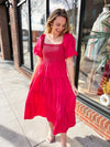 Summer Romance Dress, Fuchsia-181 Casual Dress-Entro-Peachy Keen Boutique, Women's Fashion Boutique, Located in Cape Girardeau and Dexter, MO