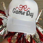 Game Day Bow Trucker Hat-Accessories - Hats-Peachy Keen Boutique-Peachy Keen Boutique, Women's Fashion Boutique, Located in Cape Girardeau and Dexter, MO