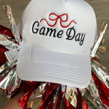 Game Day Bow Trucker Hat-Accessories - Hats-Peachy Keen Boutique-Peachy Keen Boutique, Women's Fashion Boutique, Located in Cape Girardeau and Dexter, MO