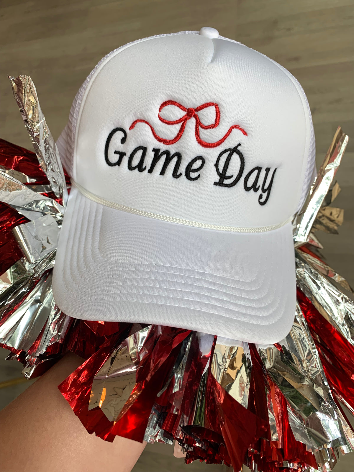 Game Day Bow Trucker Hat-243 Custom-Peachy Keen Boutique-Peachy Keen Boutique, Women's Fashion Boutique, Located in Cape Girardeau and Dexter, MO