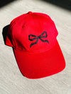 Bow Embroidered Baseball Cap-243 Custom-Peachy Keen Boutique-Peachy Keen Boutique, Women's Fashion Boutique, Located in Cape Girardeau and Dexter, MO