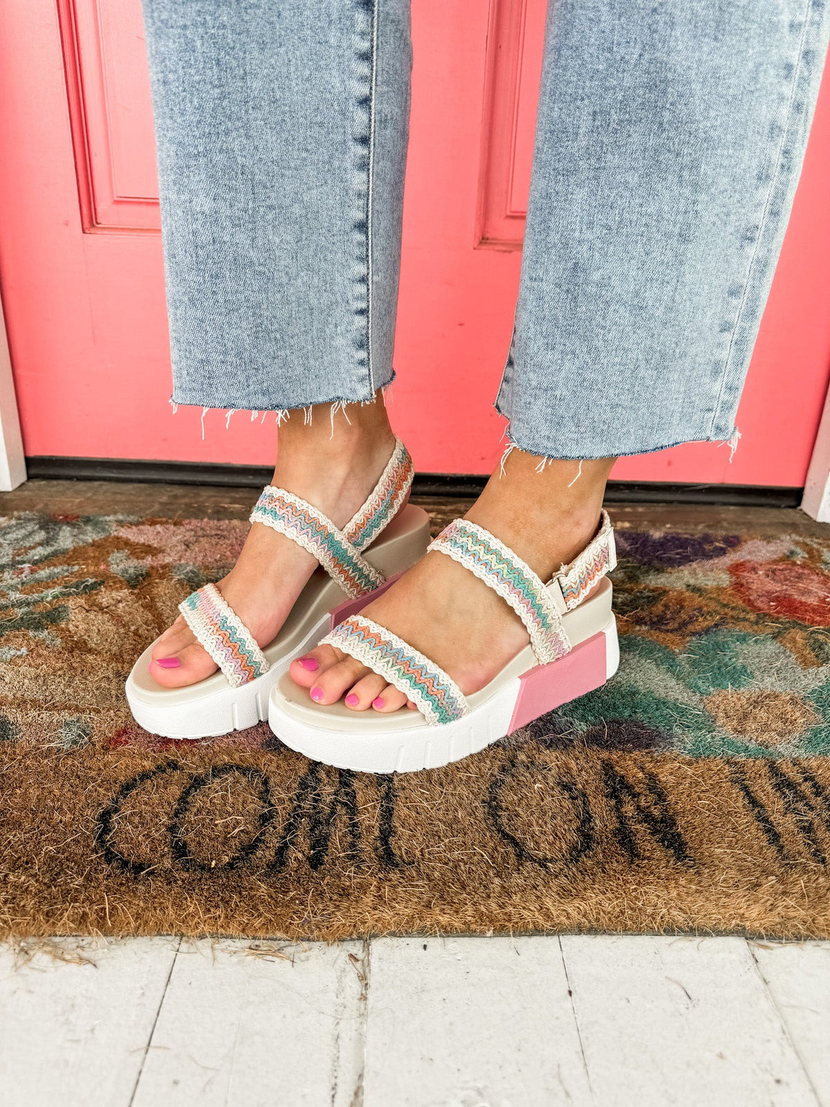 Chinese Laundry | Egan Platform Wedge Sandal-220 Shoes-Chinese Laundry-Peachy Keen Boutique, Women's Fashion Boutique, Located in Cape Girardeau and Dexter, MO
