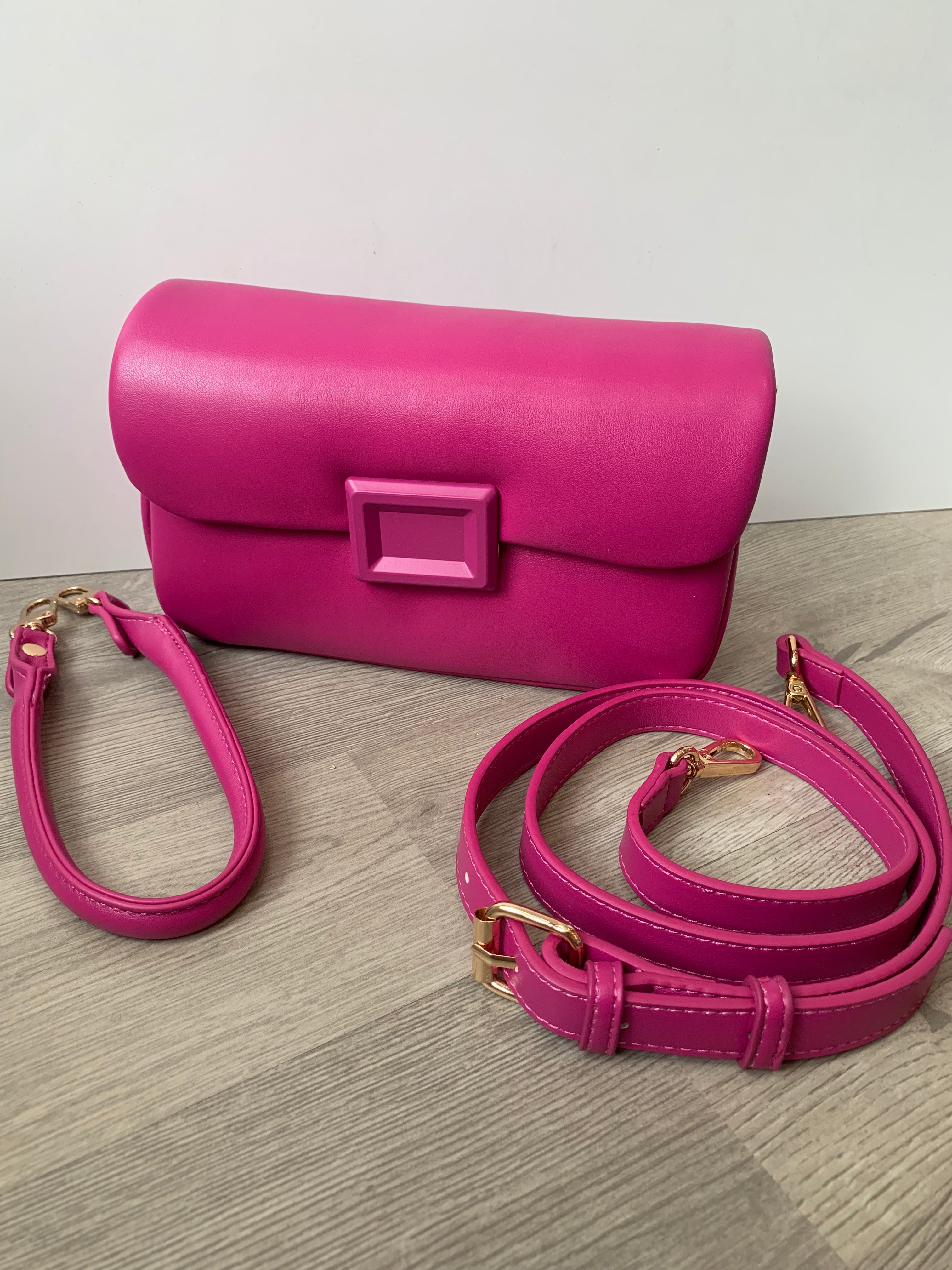 Magenta Square Pillow Bag-Bags - Purses & Handbags-BC-Peachy Keen Boutique, Women's Fashion Boutique, Located in Cape Girardeau and Dexter, MO