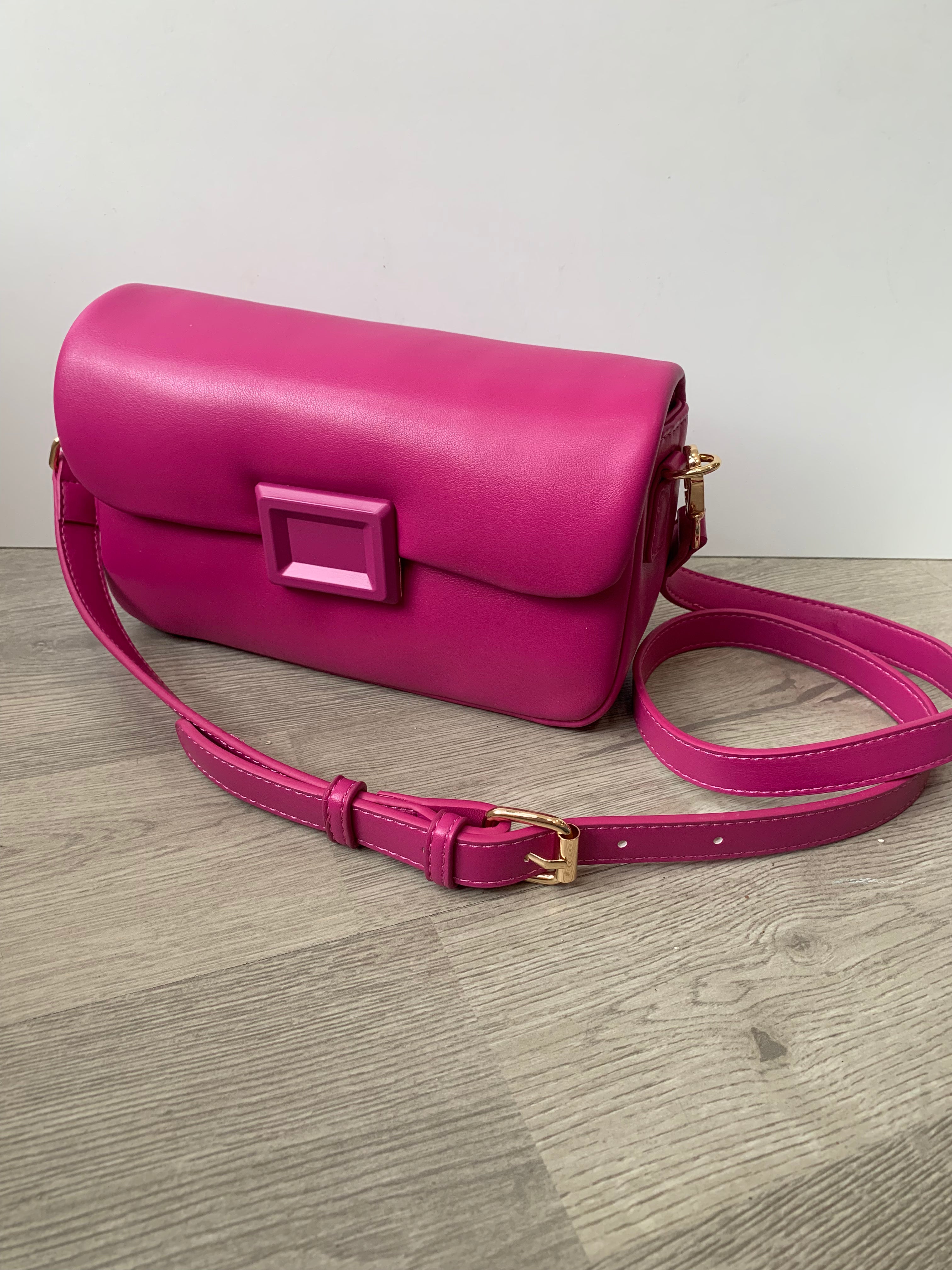 Magenta Square Pillow Bag-Bags - Purses & Handbags-BC-Peachy Keen Boutique, Women's Fashion Boutique, Located in Cape Girardeau and Dexter, MO