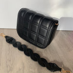 Black Quilted Braided Strap Purse-Bags - Purses & Handbags-Golden Stella-Peachy Keen Boutique, Women's Fashion Boutique, Located in Cape Girardeau and Dexter, MO