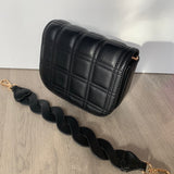 Black Quilted Braided Strap Purse-Bags - Purses & Handbags-Golden Stella-Peachy Keen Boutique, Women's Fashion Boutique, Located in Cape Girardeau and Dexter, MO