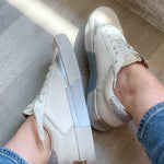 Shu Shop | Neutral Bone Sparkle Sneaker-Shoes - Sneakers-Shu Shop-Peachy Keen Boutique, Women's Fashion Boutique, Located in Cape Girardeau and Dexter, MO