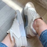 Shu Shop | Neutral Bone Sparkle Sneaker-Shoes - Sneakers-Shu Shop-Peachy Keen Boutique, Women's Fashion Boutique, Located in Cape Girardeau and Dexter, MO