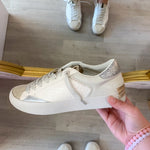 Shu Shop | Neutral Bone Sparkle Sneaker-Shoes - Sneakers-Shu Shop-Peachy Keen Boutique, Women's Fashion Boutique, Located in Cape Girardeau and Dexter, MO