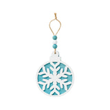 Teal Laser Snowflake Wood Ornament-Home - Decor-Collins-Peachy Keen Boutique, Women's Fashion Boutique, Located in Cape Girardeau and Dexter, MO