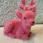 Flocked Sitting Deer Decor-Home - Decor-One Hundred 80-Peachy Keen Boutique, Women's Fashion Boutique, Located in Cape Girardeau and Dexter, MO