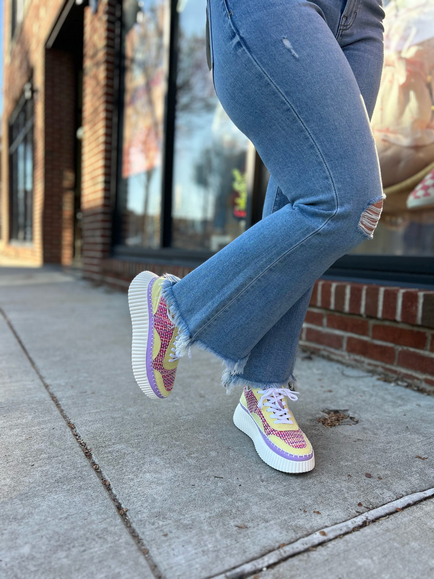 Colorful Woven Sneaker Peachy Keen Boutique