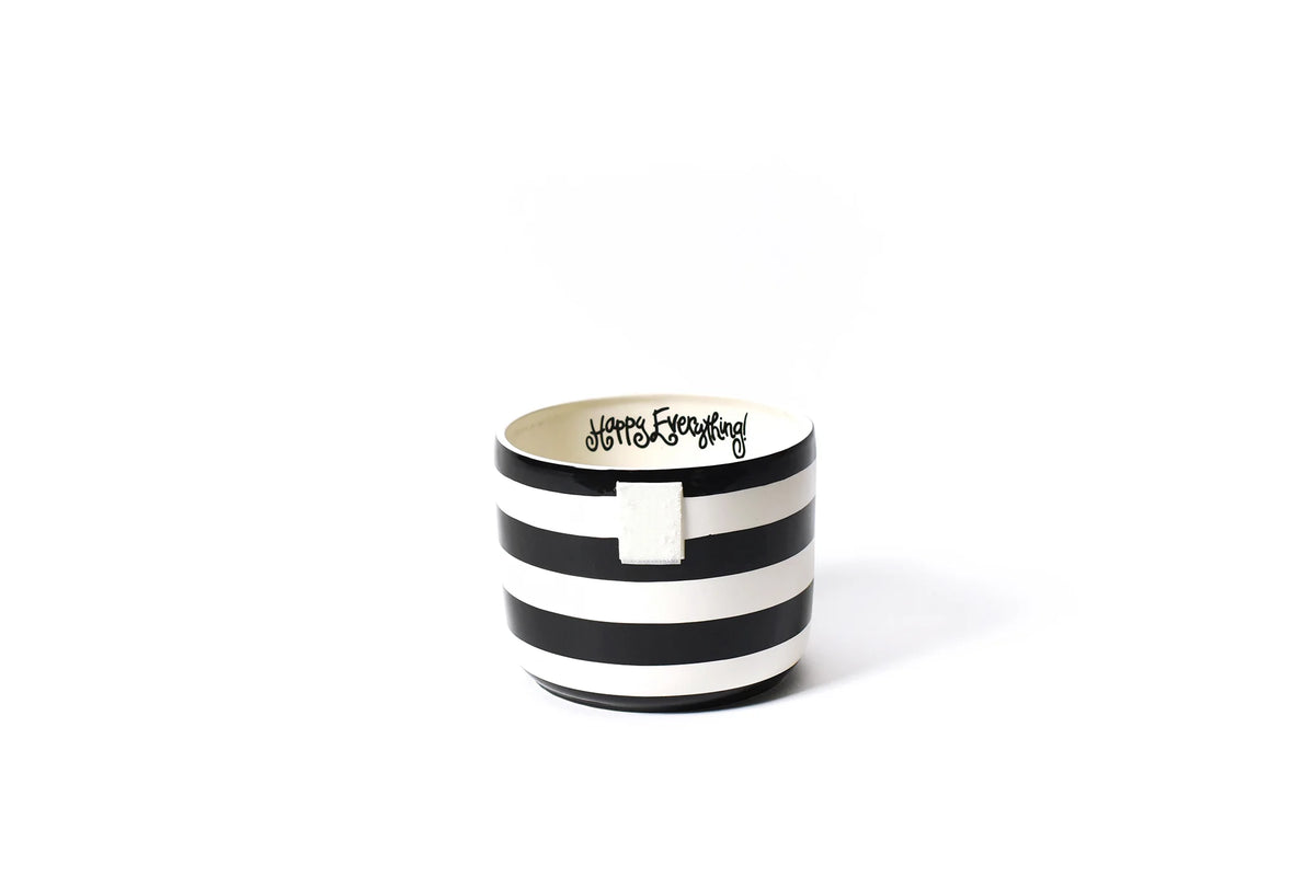 Black Stripe Mini Happy Everything! Bowl-310 Home-Happy Everything-Peachy Keen Boutique, Women's Fashion Boutique, Located in Cape Girardeau and Dexter, MO