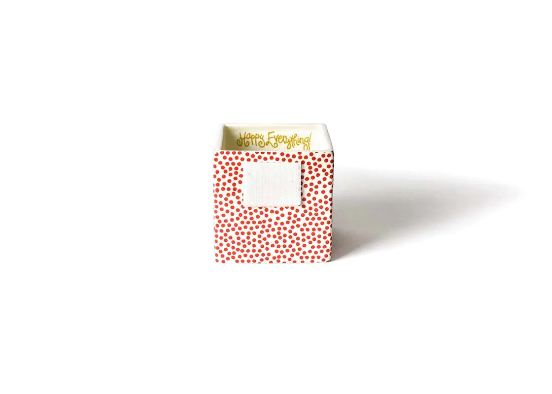 Red Small Dot Mini Nesting Cube Small-310 Home-Happy Everything-Peachy Keen Boutique, Women's Fashion Boutique, Located in Cape Girardeau and Dexter, MO
