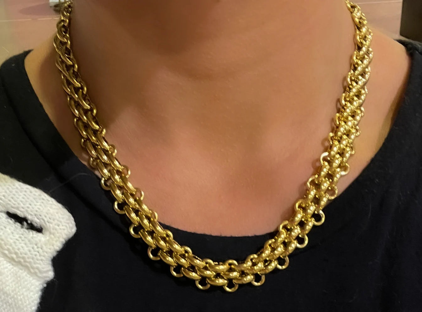 Maya Chunky Gold Necklace-Jewelry - Necklaces-ChanSutt Pearls-Peachy Keen Boutique, Women's Fashion Boutique, Located in Cape Girardeau and Dexter, MO