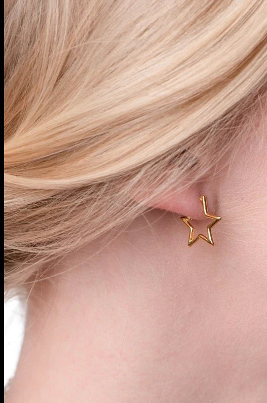 Superstar Gold Star Earring-Jewelry - Earrings-Kinsey Designs-Peachy Keen Boutique, Women's Fashion Boutique, Located in Cape Girardeau and Dexter, MO