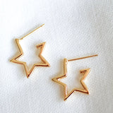 Superstar Gold Star Earring-Jewelry - Earrings-Kinsey Designs-Peachy Keen Boutique, Women's Fashion Boutique, Located in Cape Girardeau and Dexter, MO