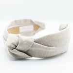 Katherine Neutral Linen Headband-Accessories - Hair-Jocelyn-Peachy Keen Boutique, Women's Fashion Boutique, Located in Cape Girardeau and Dexter, MO