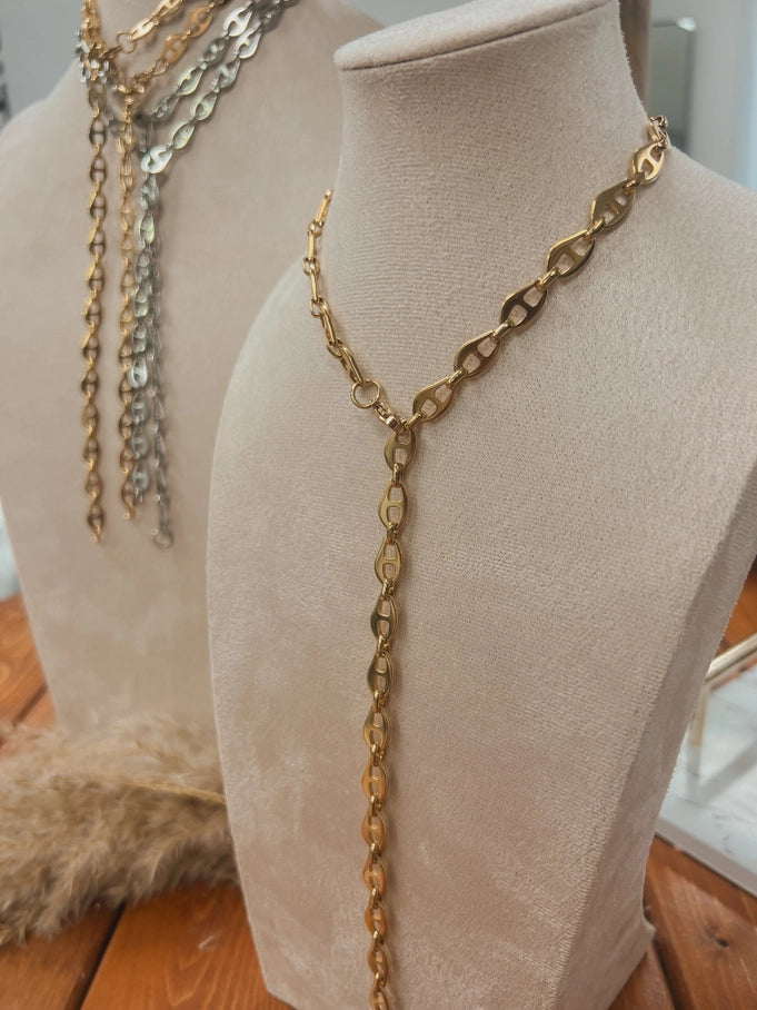 Saylor Sway Chain Necklace-Jewelry - Necklaces-3 Souls Jewelry-Peachy Keen Boutique, Women's Fashion Boutique, Located in Cape Girardeau and Dexter, MO