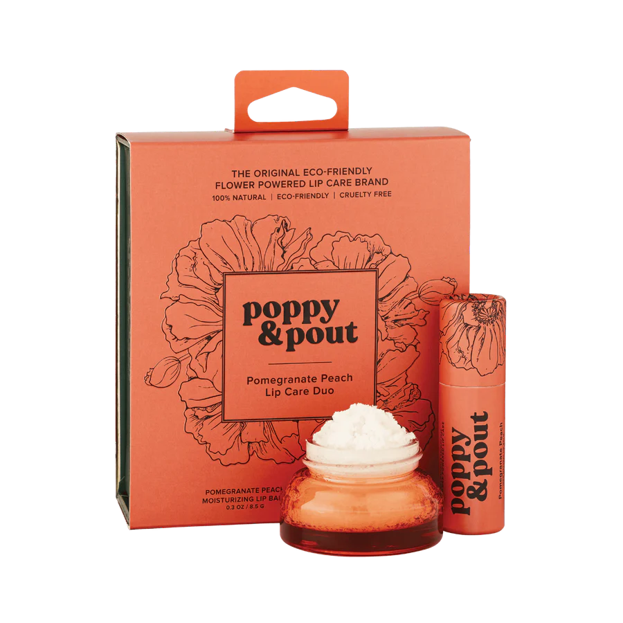 Lip Care Duo, Pomegranate Peach-Home - Beauty-Poppy & Pout-Peachy Keen Boutique, Women's Fashion Boutique, Located in Cape Girardeau and Dexter, MO